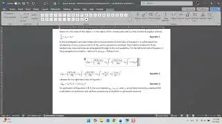 MS Equation Editor Basics