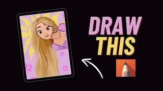 Rapunzel ✨Digital Drawing on Autodesk Sketchbook app l 💕 