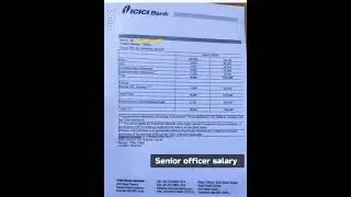 Senior officer salary / offer letter / icici bank 🏦🎉