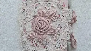 Purple and Mauve Keepsake Journal | Shabby Chic Junk Journal | Flip Through