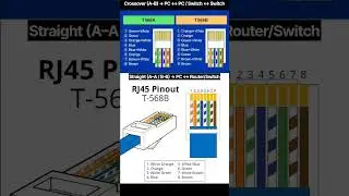 cable standard in networking#T568A and B