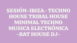 TECHNO HOUSE BAT HOUSE DJ TECH HOUSE TRIBAL HOUSE MINIMAL TECHNO MUSICA ELECTR&Oacute;NICA 2025 #12