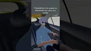 Gojo pretends to sleep next to Suguru #jjk #jujutsukaisen #gojosatoru #anime #vrchat