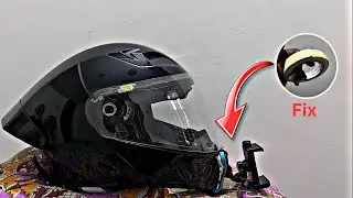 Permanent mount fix in (Steel-bird) air 7 helmet. 