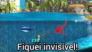 Hungry Shark World #9 - Entrei dentro de uma Piscina de um Hotel e Ninguém me viu!