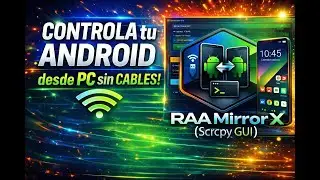 👉 Control your Android from your PC (USB and WiFi) 🔥 | Scrcpy GUI in Spanish