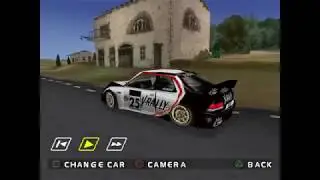 V-Rally 2 (PS1) NTSC-J - Subaru Impreza STi gameplay