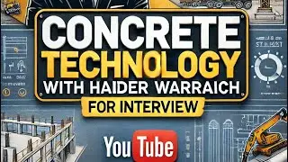 Concrete Technology Part-1|#Haider PPSC FPSC NTS SDO JE CIVIL ENGINEERING INTERVIEW PREPARATION