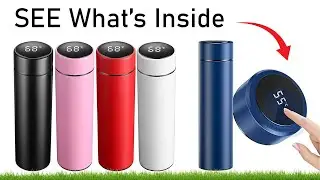 SEE What&rsquo;s Inside a Thermos Flask with LED Temperature Display | How It Works