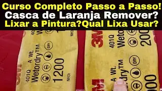 Como Fazer Lixamento em Repintura para Polimento Automotivo Aula 02
