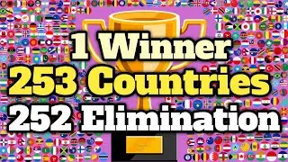 253 Countries & 252 Elimination Marble Race Tournament in Algoodo - World Marble Race