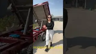 Load capacity: 4 tons, double axle, double drive, double power electricthree-wheeled dump truck
