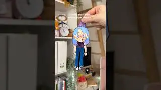 I made a paper doll PUPPET! 🥹✨