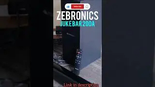 Zebronics Juke BAR 200A 90W Soundbar with Subwoofer  #zebronics  #Soundbar #HomeTheatre #Shorts