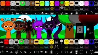 Incredibox Sprunki OREN Sprunki DURPLE And Sprunki MR TREE mix all in one