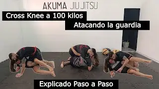 Cross Knee a 100 kilos Countereando el esgrime BJJ