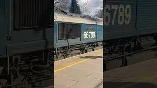 GBRF loco 66789 passing Solihull Station #train #locomotive #class66