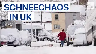 Schneechaos und seltene Wintergewitter in UK