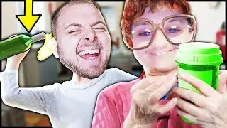 GRANDSON BURNS GRANNY WITH MOLOTOV!!