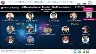 🚀 AI Hackathon Season 3 - Live AI Use Case Demonstrations | ICAI AI in Finance & Audit