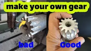 Making gears without the need for a gear cutter
