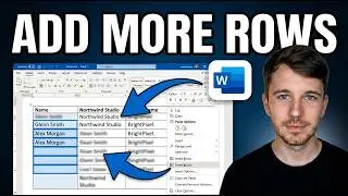How to Add More than One Row in a Table in Microsoft Word (Add Easily)