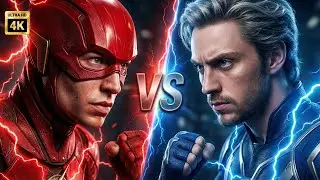 Flash vs Quicksilver Speed Battle 🔥 | Marvel 🆚 DC Ultimate Comparison | 4K