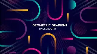 Abstract colorful moving shapes animated background video purple orange gold