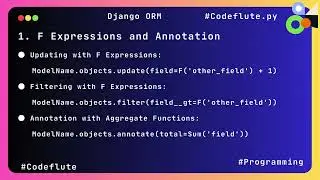 F Expressions and Annotation in django ORM. #python #django #education #djangorestframework