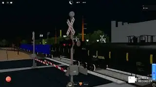 SJVR 2406 and 3002 Night Run passing through Reedley ca in Roblox