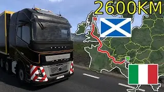 ETS2 Freight Transport (Vince to Edinburgh) Italy to Scotland | Euro Truck Simulator 2