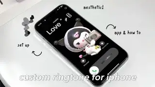 how to custom ringtone for iPhone 🤍✨ | app & setup   (𝒂𝒆𝒔𝒕𝒉𝒆𝒕𝒊𝒄)