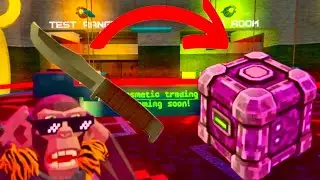 Trading from a knife to a purple crate in Zombonk vr