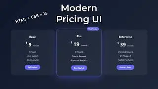 Build a Modern Pricing Section with Toggle (HTML, CSS, JavaScript)
