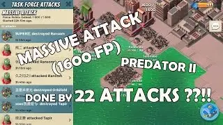 BOOM BEACH - Predator II (Massive Attack 1600FP) Taken Down by 22 Attacks