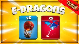 TH14 Electro Dragon Attack Strategy | 9 x Electro Dragons + 6 Balloons!!! | Clash of Clans