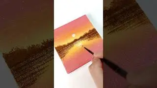 ❤️+🧡+💛 #painting #satisfying #acrylic #아크릴화