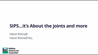 SIPS... It's about the joints and more (Henri Fennell 2025 Westford Symposium)