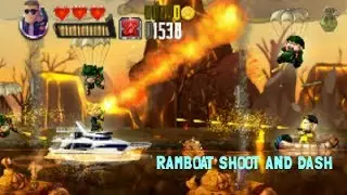 Ramboat : shoot and dash gameplay