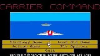 Carrier Commands gameplay (PC Game, 1988)