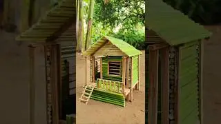 🌿 Jungle Me Bamboo Se Banaya Ek Natural Mini House | Eco Friendly Living Idea