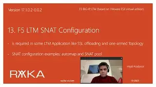 13.F5 LTM SNAT Configuration