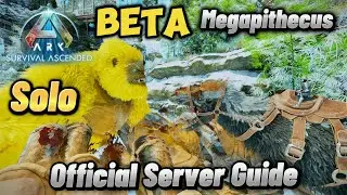 Ark: Survival Ascended EASY Megapithecus Boss Fight The Island SOLO OFFICIAL SETTINGS
