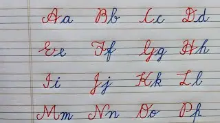 ABCD Alphabets ABC Alphabet |Easy abcd |ABC Song for Kids | How to write cursive writing AtoZ 