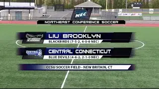 CCSU LIU Men's Soccer Highlights 10-25-15
