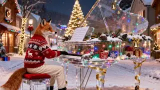 Most Relaxing Christmas Piano ❄️🎄 Fox Serenade | Cozy Holiday Music for Sleep & Deep Relaxation 🌙