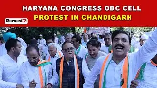 Haryana Congress OBC Cell Protest in Chandigarh | Parvasi TV