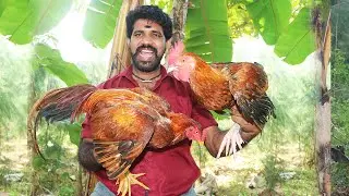 Country Chicken Pepper FRY Cooking And Eating | Spicy And Tasty Dish | World Man Cooking