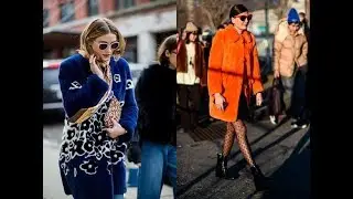 Women Street style color trends 2018