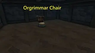 WoW  Orgrimmar Chair (Treasure Hunt Decor Item) Horde